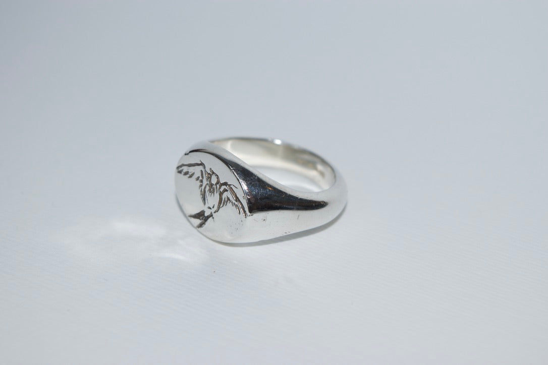 Swallow Signet Ring
